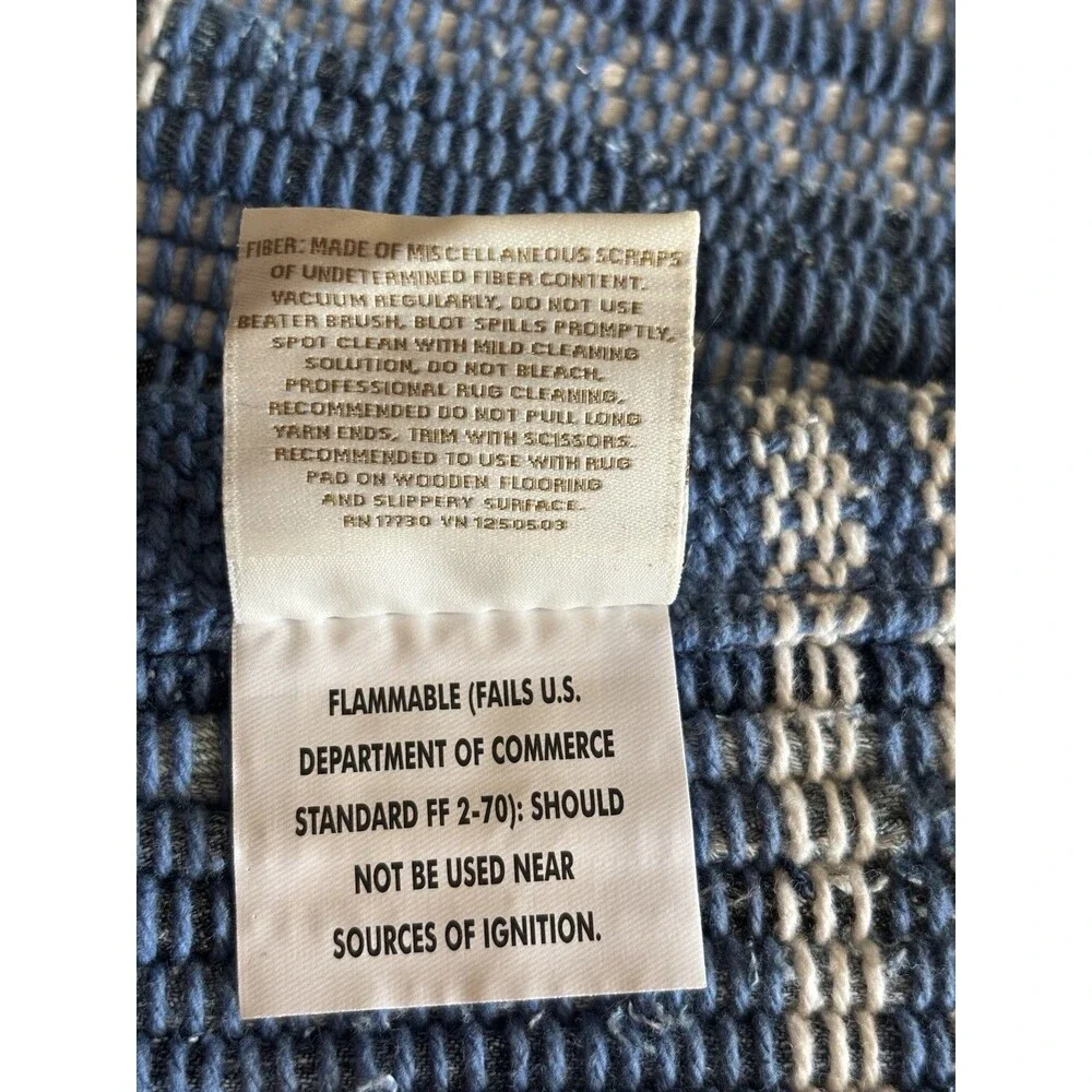 Threshold Americana Denim Plaid Bath Rug 20